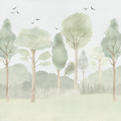 Forest Mural – green