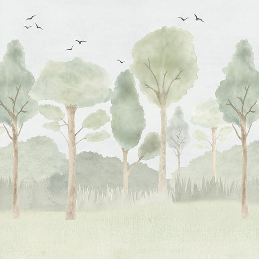Forest Mural – green
