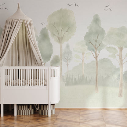 Forest Mural – green