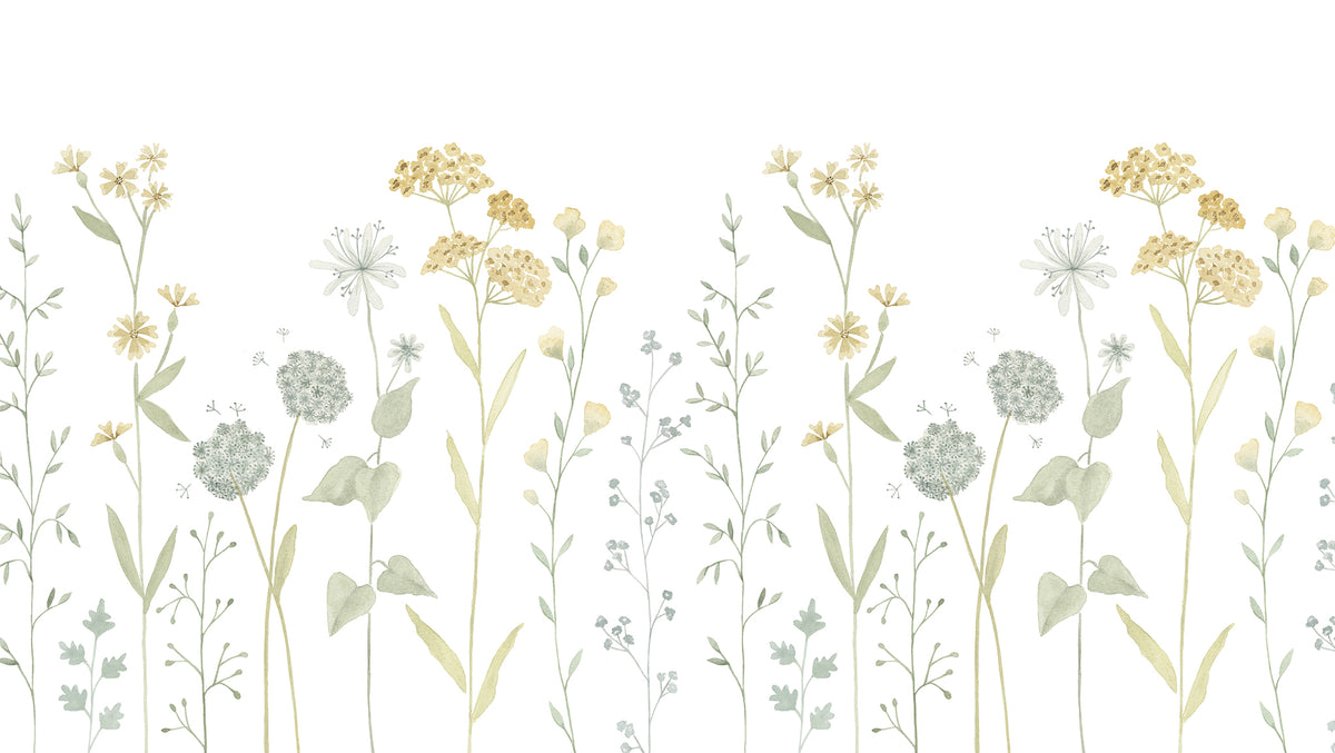 Garden Mural – yellow – 300x170 cm