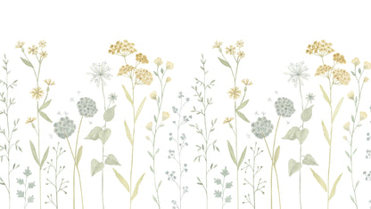 Garden Mural – yellow – 300x170 cm