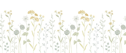 Garden Mural – yellow – 400x170 cm
