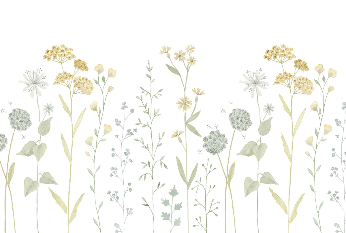 Garden Mural – yellow – 400x270 cm