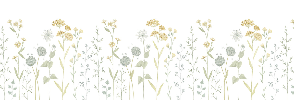 Garden Mural – yellow – 500x170 cm