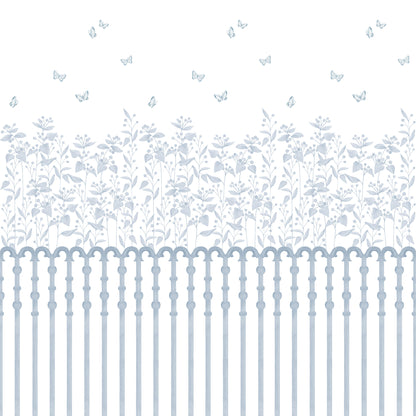 Berries Garden Mural – blue
