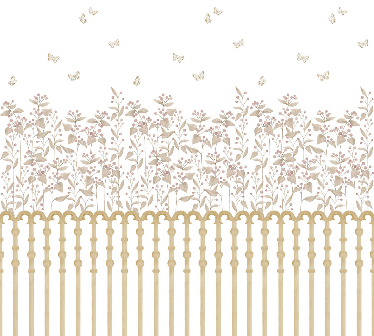 Berries Garden Mural – colorful – 300x270 cm
