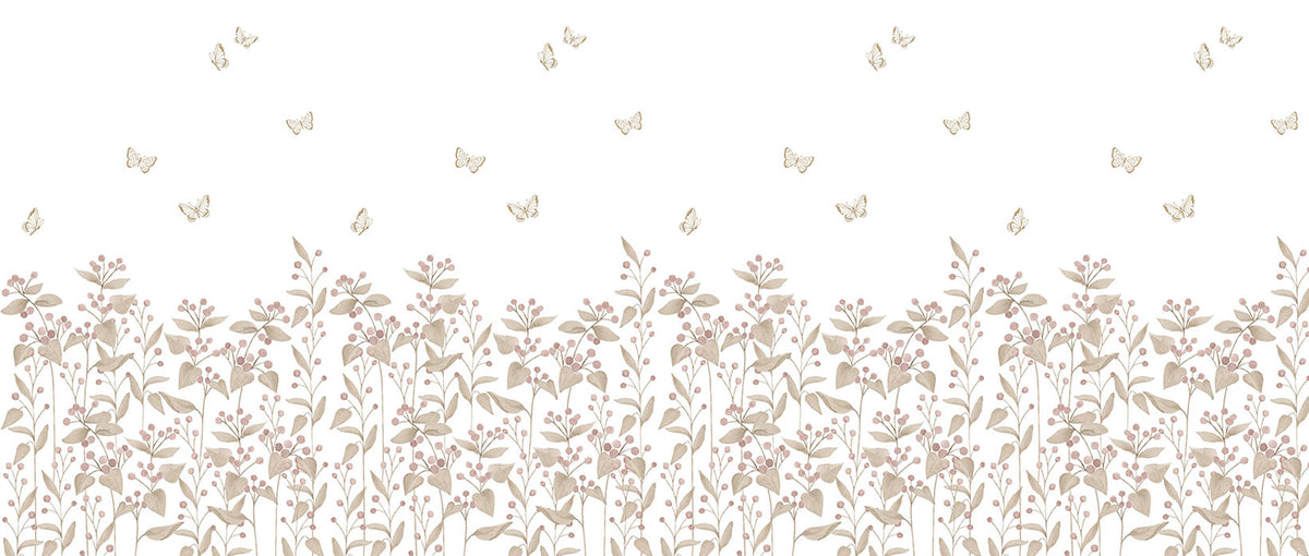 Berries Garden Mural – colorful – 400x170 cm