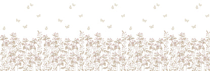 Berries Garden Mural – colorful – 500x170 cm