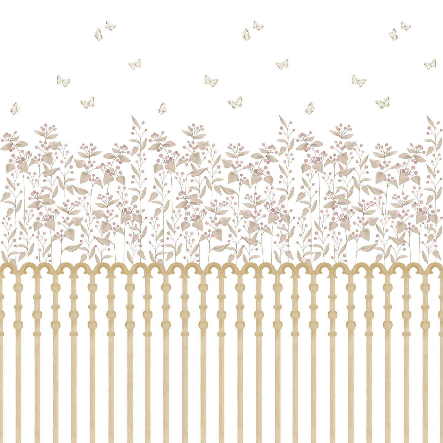 Papel de parede Jardim Bolinhas