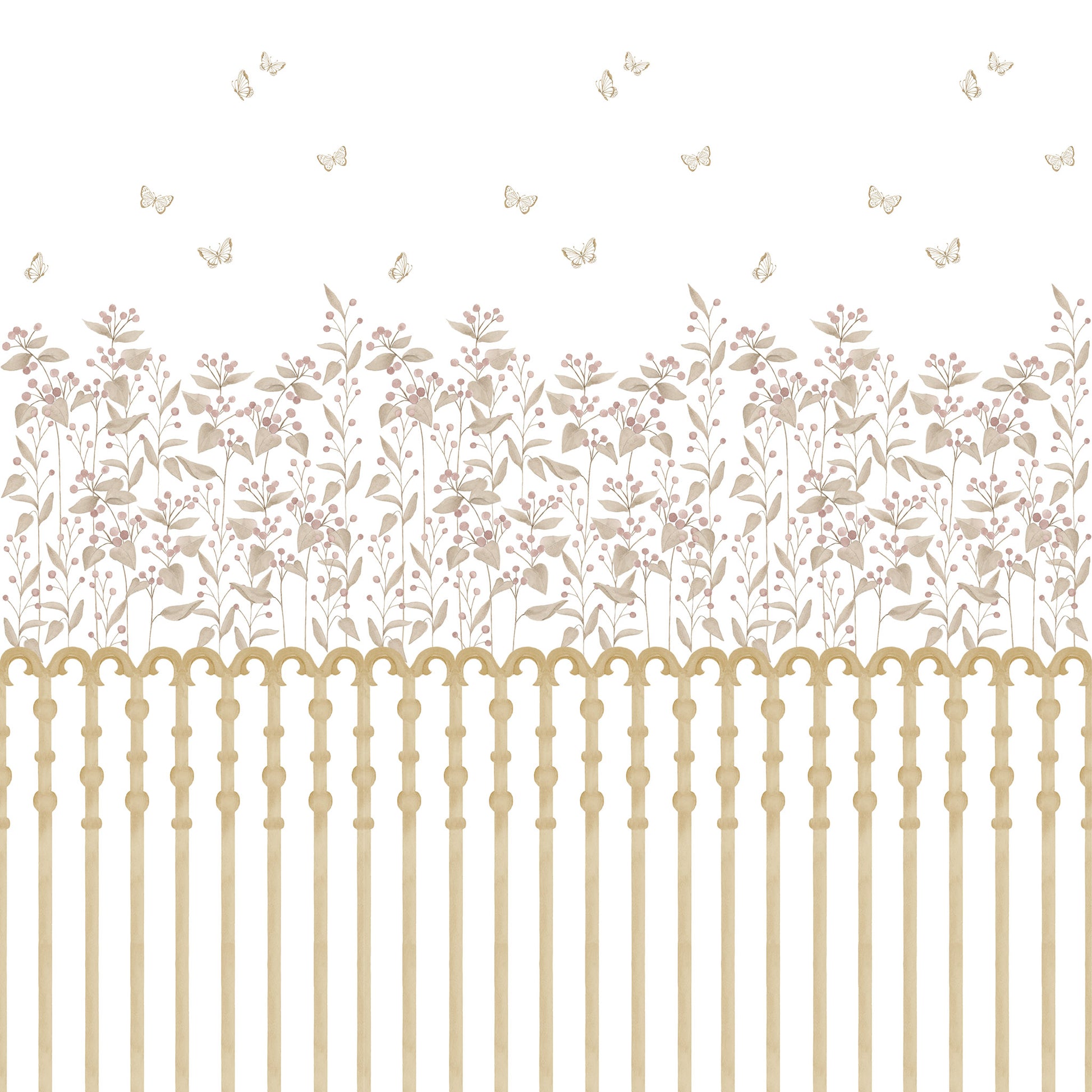 Papel de parede Jardim Bolinhas