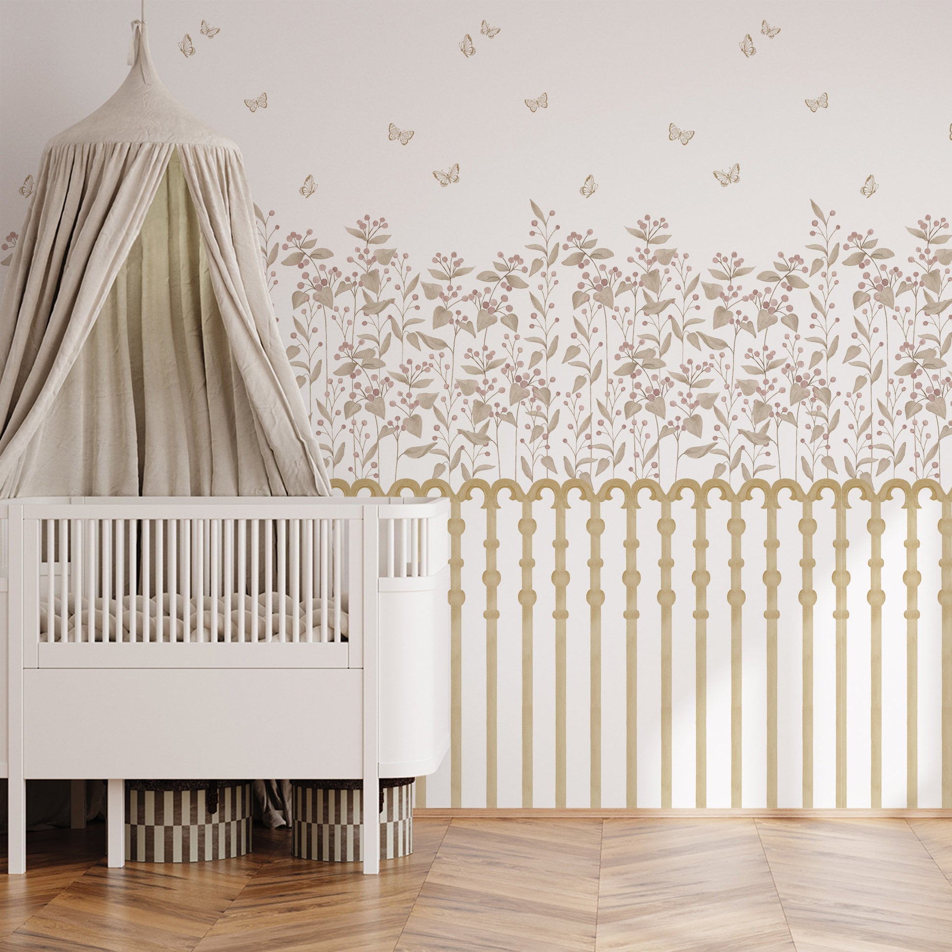 Papel de parede Jardim Bolinhas