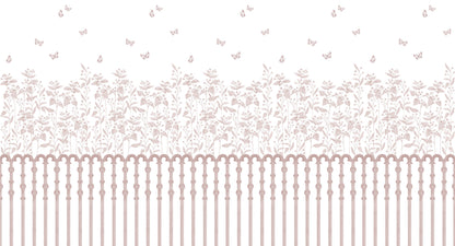 Berries Garden Mural – pink – 500x270 cm