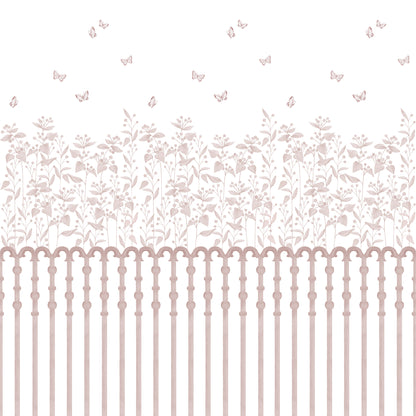 Berries Garden Mural – pink