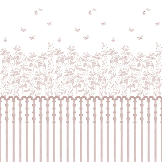 Berries Garden Mural – pink