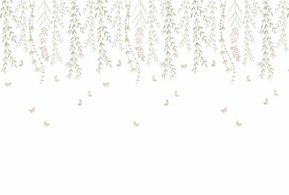 Hanging Delicate Garden Mural – colorful – 400x270 cm