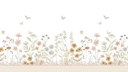 Edinburgh Garden Mural – colorful – 300x170 cm