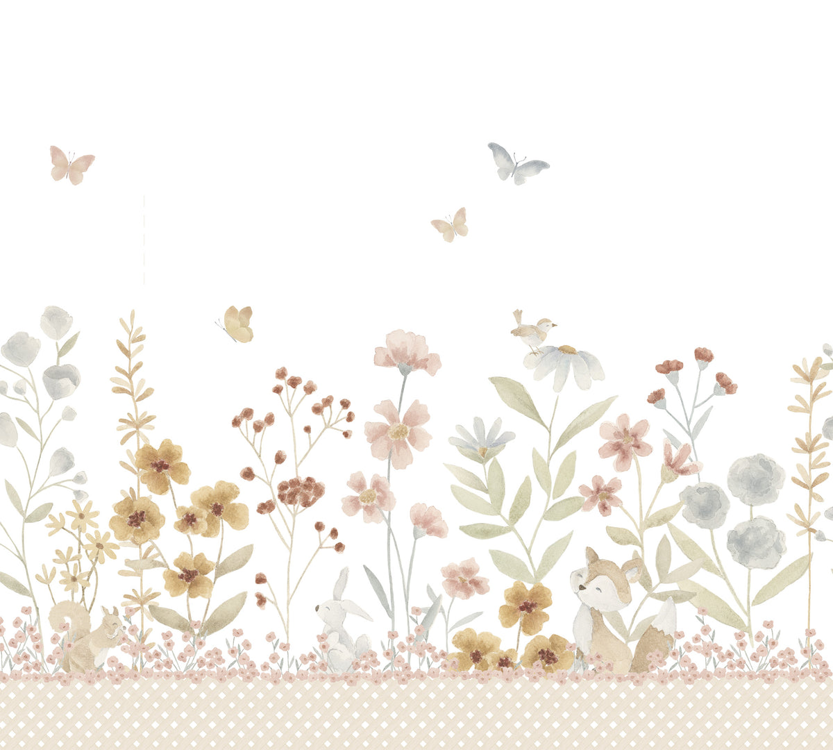 Edinburgh Garden Mural – colorful – 300x270 cm