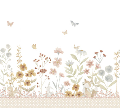 Edinburgh Garden Mural – colorful – 300x270 cm