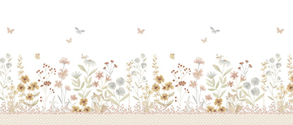 Edinburgh Garden Mural – colorful – 400x170 cm