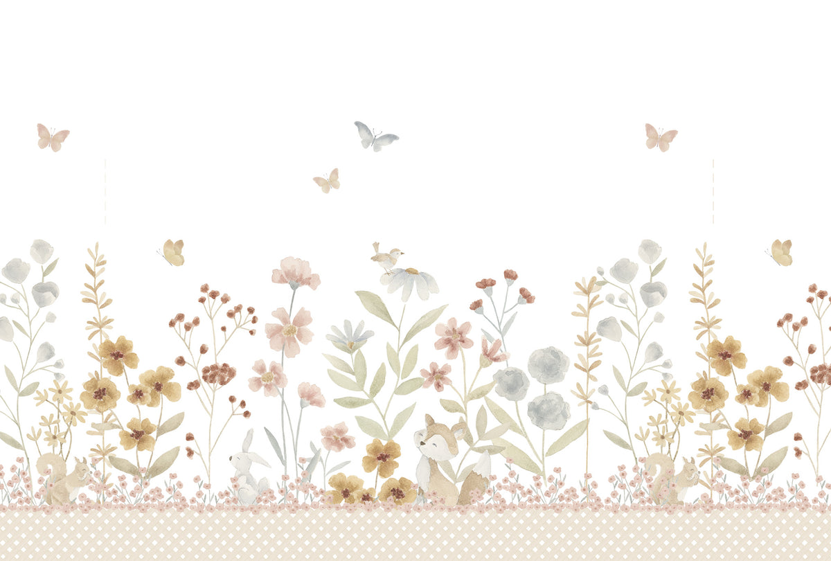 Edinburgh Garden Mural – colorful – 400x270 cm