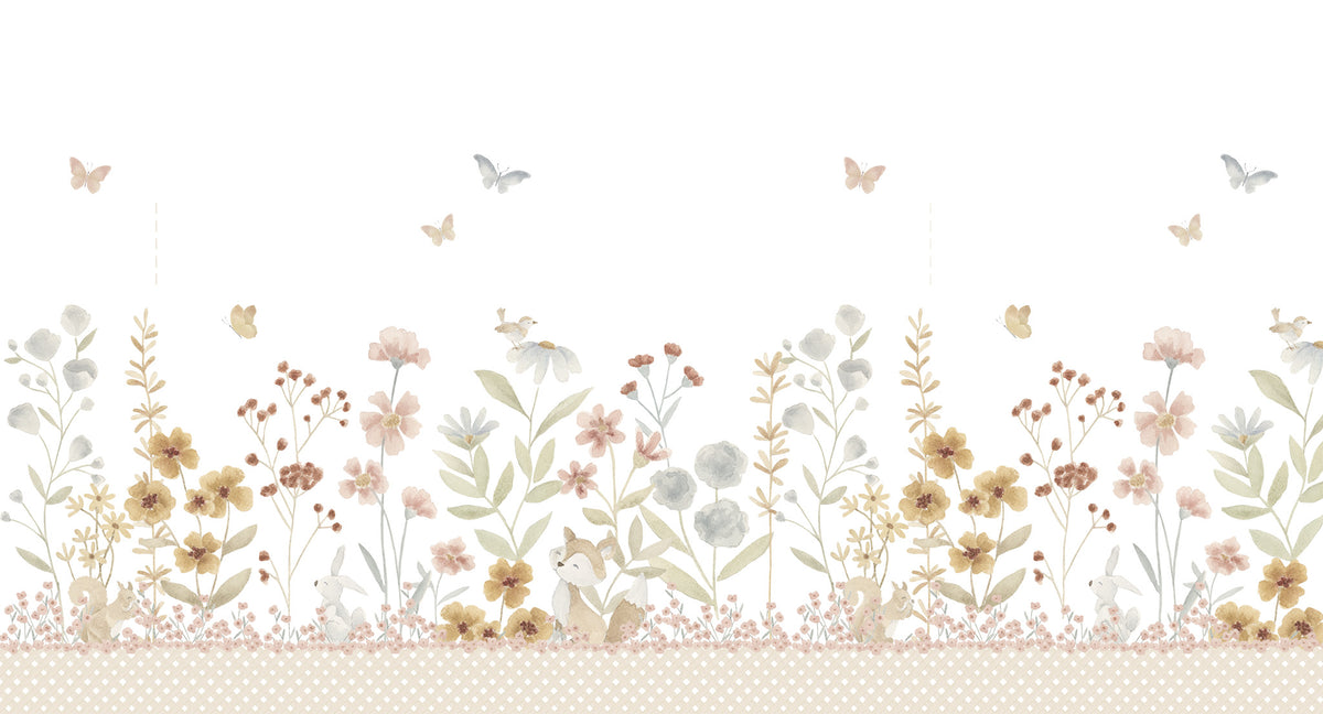 Edinburgh Garden Mural – colorful – 500x270 cm