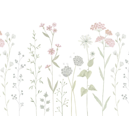 Garden Mural – pink – 300x270 cm