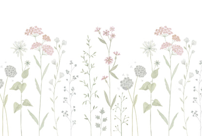 Garden Mural – pink – 400x270 cm
