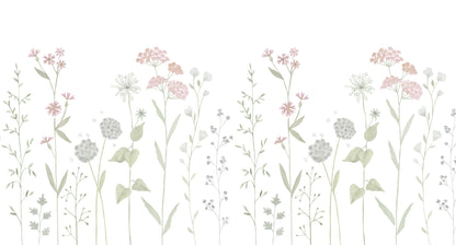 Garden Mural – pink – 500x270 cm