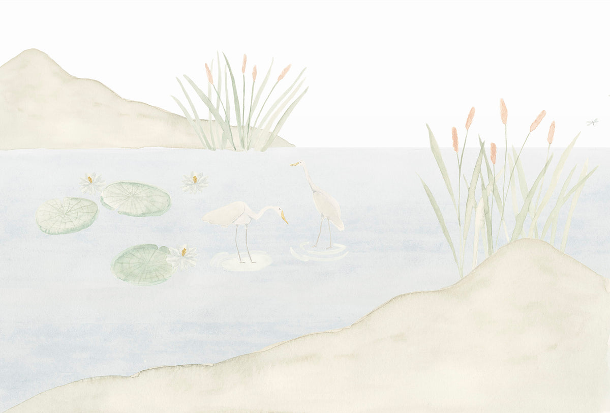 Lake Mural – colorful – 400x270 cm