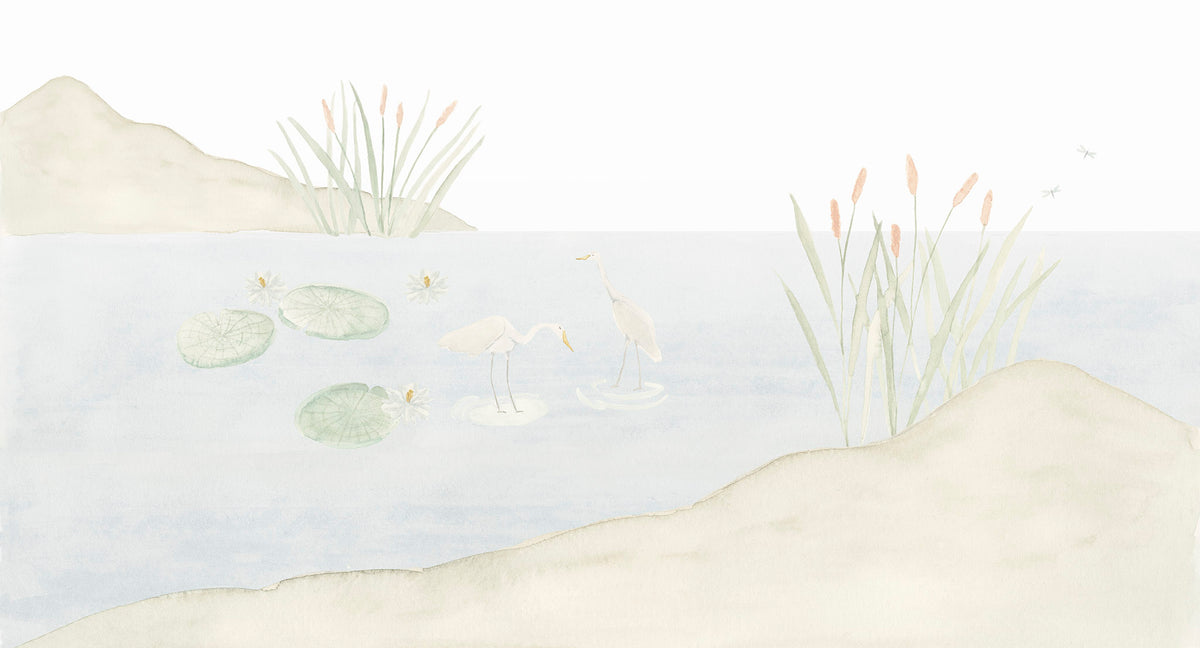 Lake Mural – colorful – 500x270 cm
