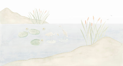 Lake Mural – colorful – 500x270 cm
