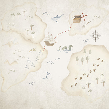 Mural de Parede Mapa do Tesouro