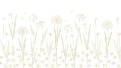 Daisies Mural – yellow – 300x170 cm