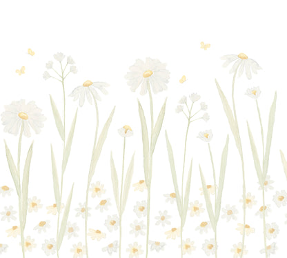 Daisies Mural – yellow – 300x270 cm