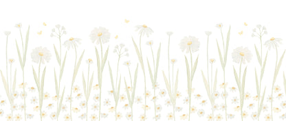 Daisies Mural – yellow – 400x170 cm