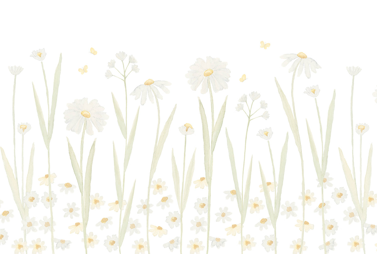 Daisies Mural – yellow – 400x270 cm