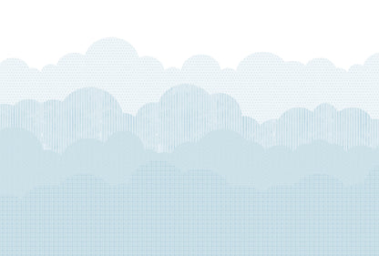 Clouds Mural – blue – 400x270 cm