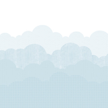Clouds Mural – blue