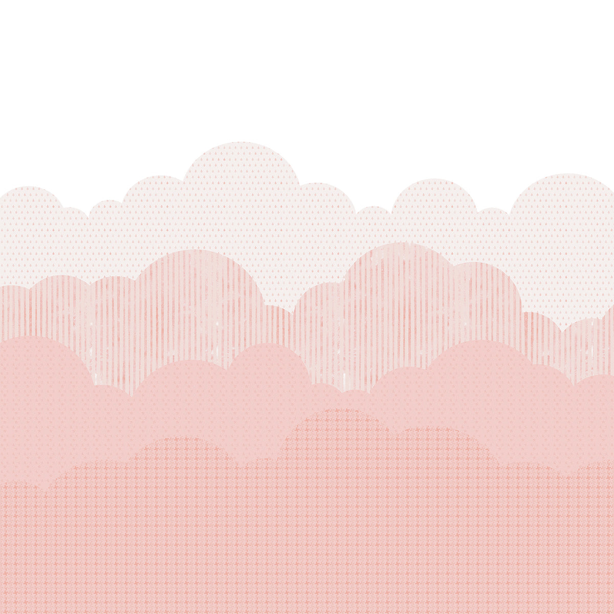Clouds Mural – pink