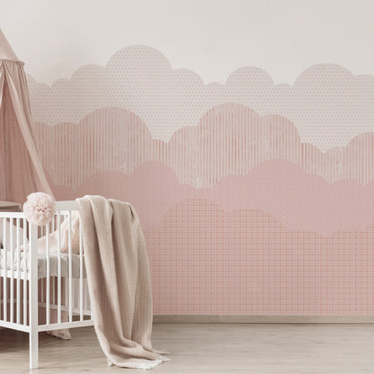 Clouds Mural – pink