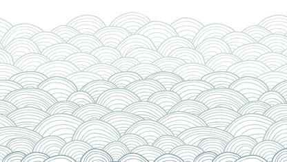 Mural de Parede Ondas do Mar – cor azul – 300x170 cm