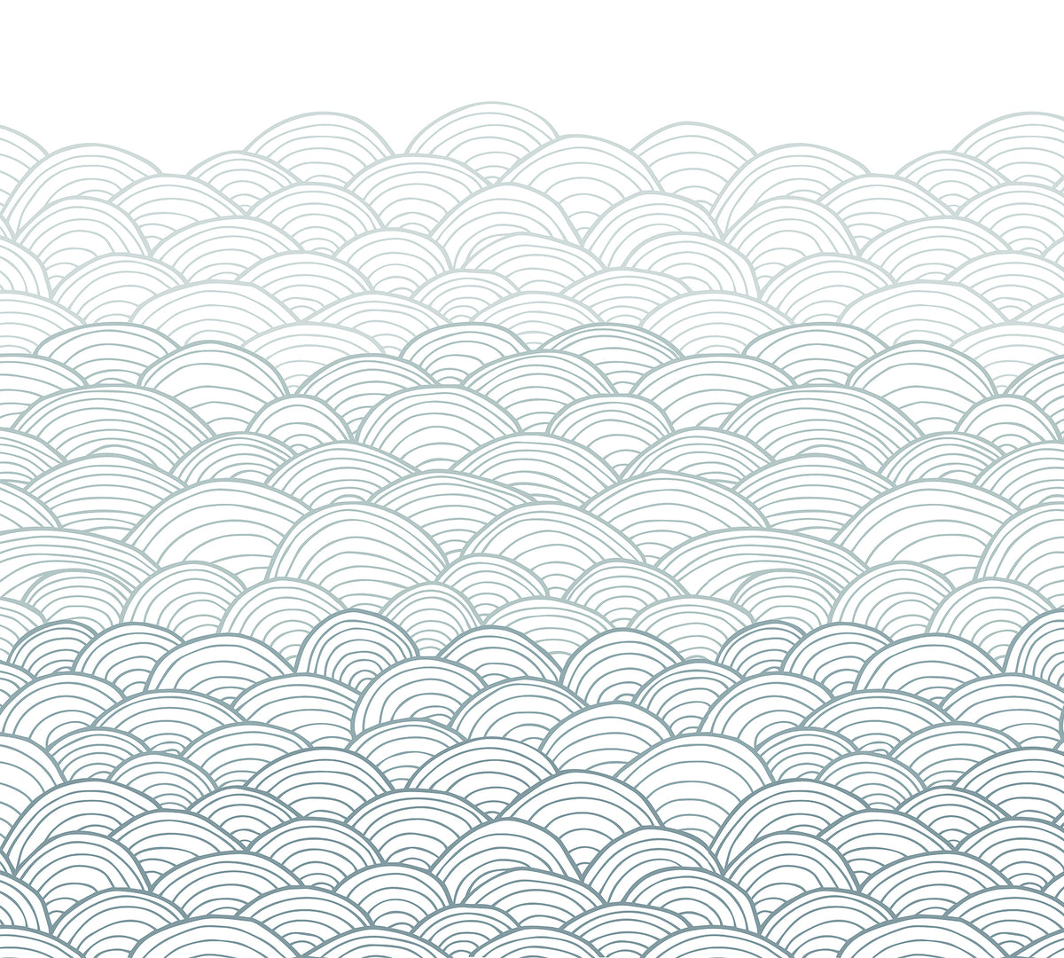 Mural de Parede Ondas do Mar – cor azul – 300x270 cm