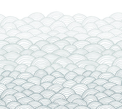 Mural de Parede Ondas do Mar – cor azul – 300x270 cm