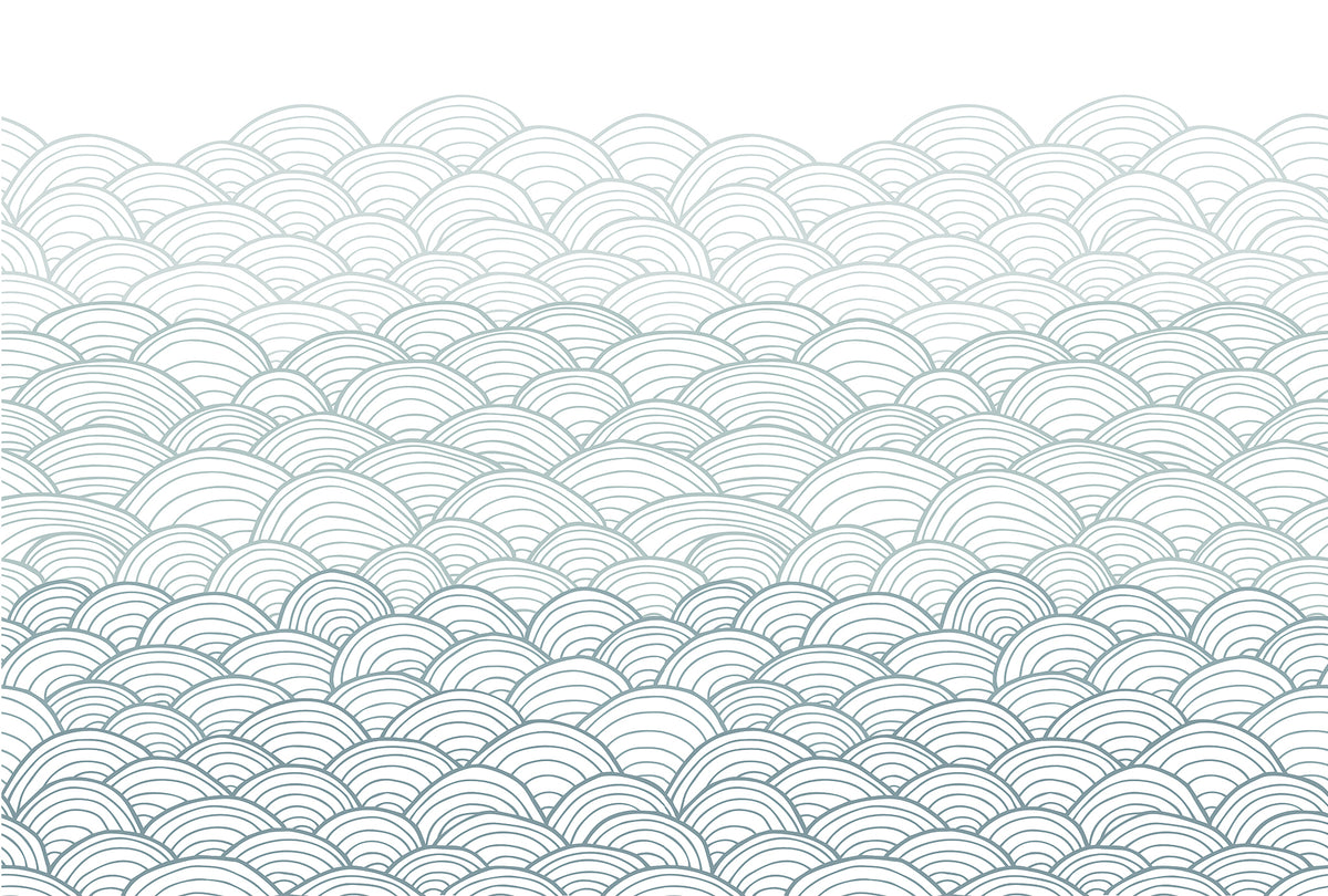 Mural de Parede Ondas do Mar – cor azul – 400x270 cm