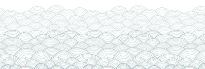 Mural de Parede Ondas do Mar – cor azul – 500x170 cm