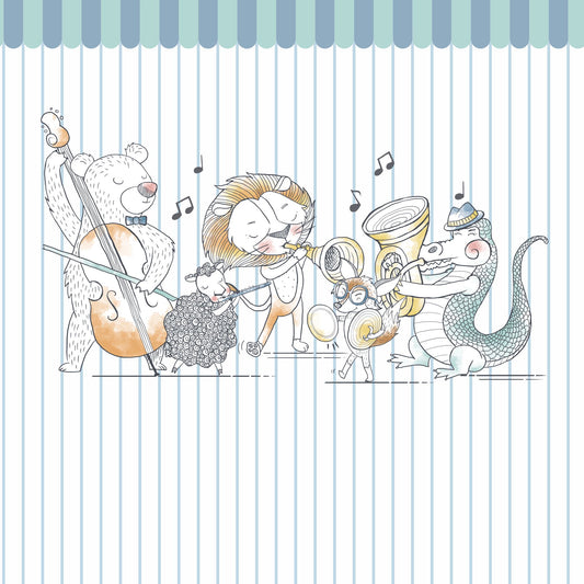 Papel de parede Orquestra Bichos