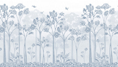 Landscape Mural – blue – 300x170 cm