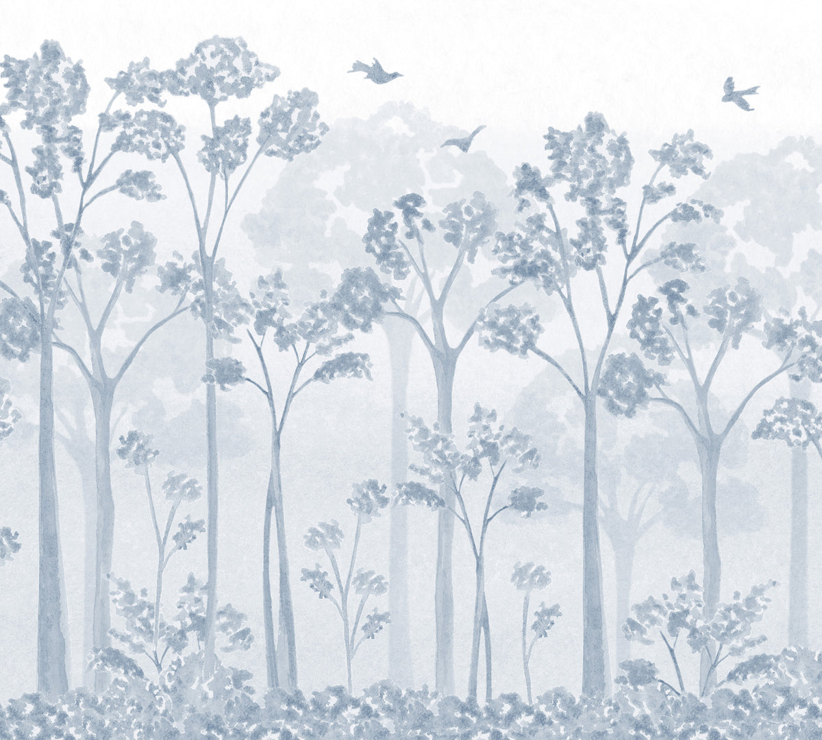 Landscape Mural – blue – 300x270 cm