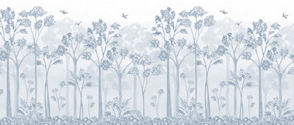 Landscape Mural – blue – 400x170 cm