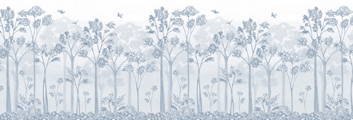 Landscape Mural – blue – 500x170 cm